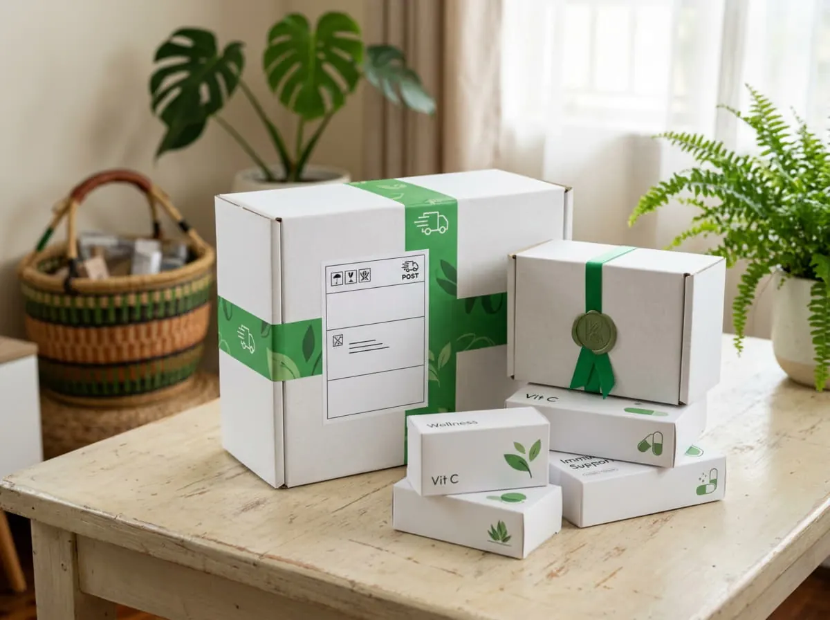 Cajas de envío neutras, sin marca ni referencia al contenido
